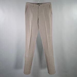 JOHN VARVATOS Size 32 Grey Linen Cotton Casual Pants